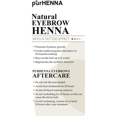 purHENNA® | Brow Henna | Aftercare Flyers(100ct)